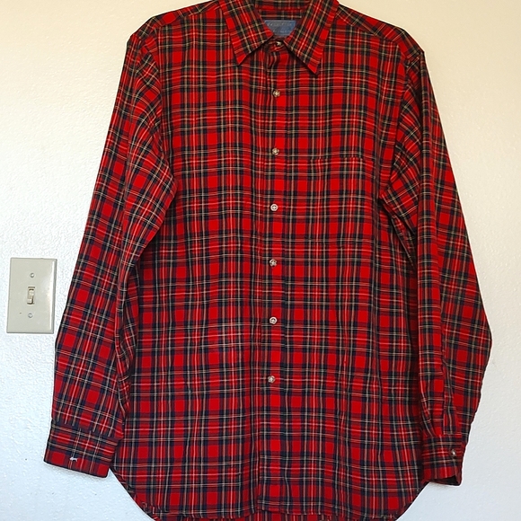 Vtg Pendleton wool tartan button down - Picture 2 of 12
